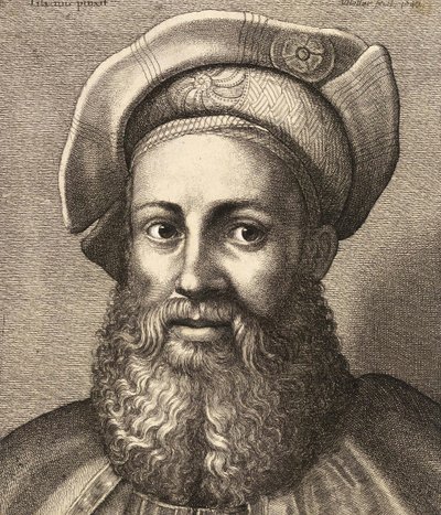 Porträt von Pietro Aretino, um 1670 von Wenceslaus Hollar