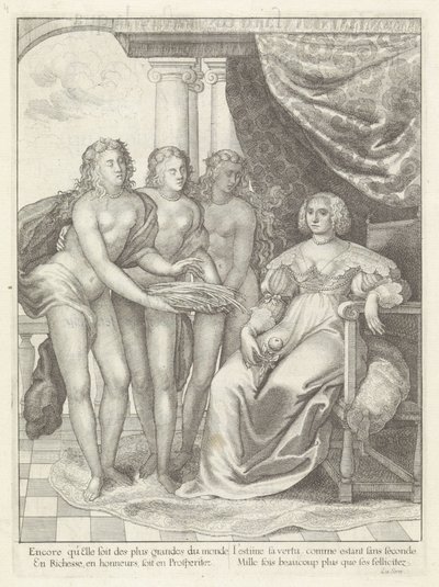 Porträt von Amalia von Solms von Wenceslaus Hollar