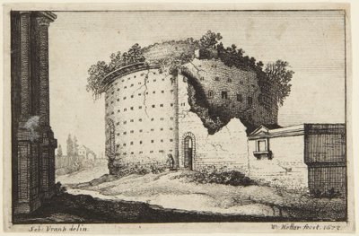 Das runde Gebäude von Wenceslaus Hollar