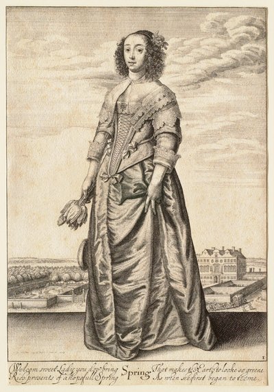 Die vier Jahreszeiten: Frühling von Wenceslaus Hollar
