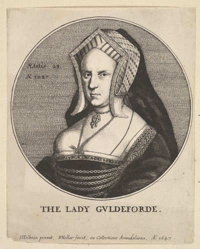 Die Dame Guldeforde Mary, Lady Guildford, 1647 von Wenceslaus Hollar