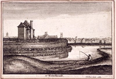 Blick auf das Gebiet um New River Head, Finsbury, London, 1665 von Wenceslaus Hollar
