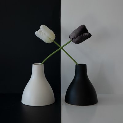 Schwarz-Weiße Tulpenbalance von Wendy Xu