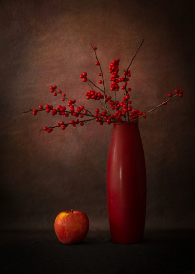 Rote Beeren Stillleben von Wendy Xu
