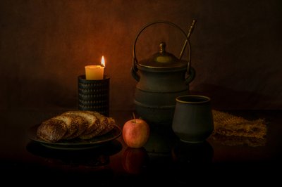 Rustikales Kerzenlicht Mahl von Wendy Xu