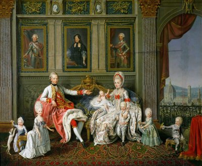 Leopold I., Großherzog der Toskana mit seiner Frau Maria Luisa und ihren Kindern von Werlin