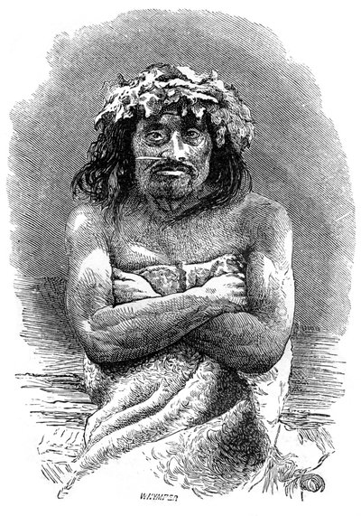 Indigene Person von Vancouver Island, British Columbia, 19. Jahrhundert von Whymper