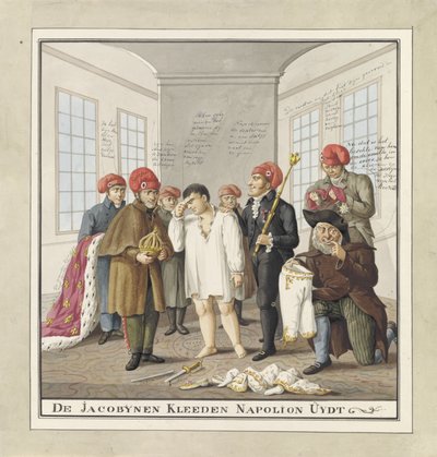 Napoleon von den Jakobinern ausgezogen, 1815 von Wijnand Esser