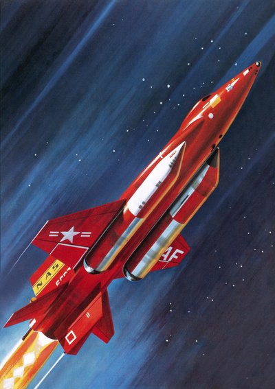 Unidentifiziertes NASA-Raketenflugzeug von Wilf (20th century) Hardy