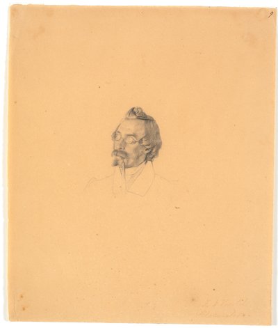 Porträt des Glasmalers Friedrich Vörtel von Wilhelm Bendz
