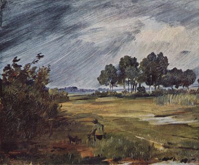 Landschaft mit Regen von Wilhelm Busch