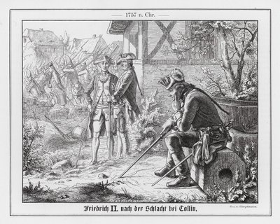 Friedrich der Große nach der Schlacht bei Kolin von Wilhelm Camphausen