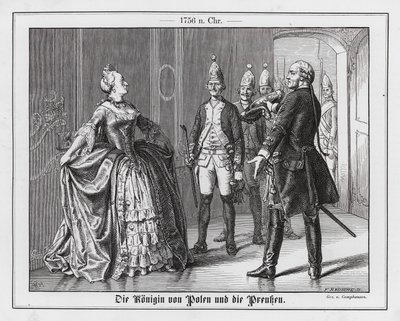Die Königin von Polen und die Preußen von Wilhelm Camphausen