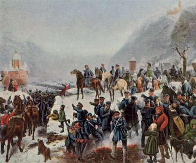Die erste schlesische Armee überquert den Rhein bei Caub von Wilhelm Camphausen