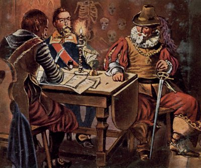 Tilly in der Hütte des Totengräbers von Wilhelm Camphausen