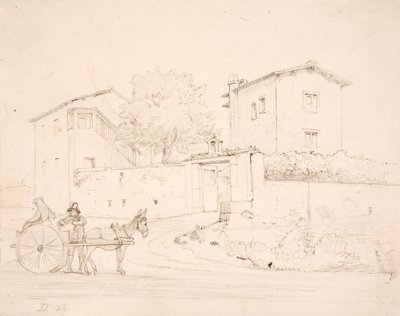 Eselskarren vor Porta del Popolo von Wilhelm Marstrand