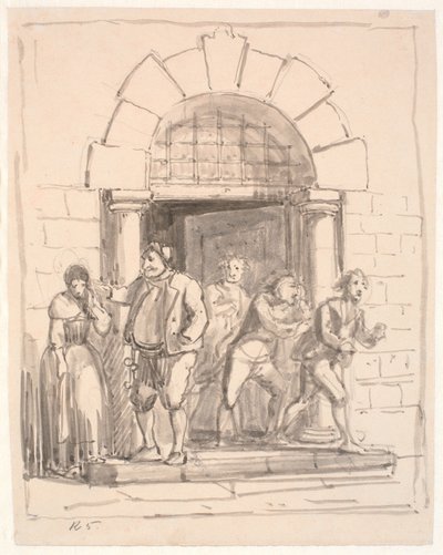 Der unaufmerksame Gefängniswärter von Wilhelm Marstrand