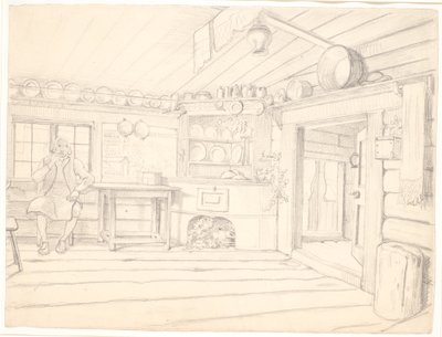 Schwedisches Bauernhaus von Wilhelm Marstrand