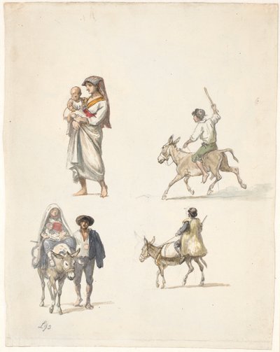 Reisende italienische Bauern von Wilhelm Marstrand