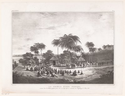 Ankunft von Prinz Diepo Black in Magelang (Atlas Mémoires sur la Guerre de L