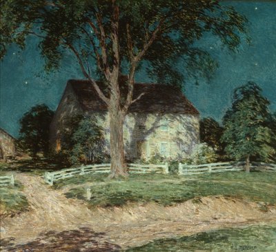 Altes Heim in Connecticut, um 1914 von Willard Leroy Metcalf