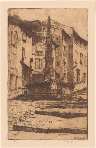 Le Puy von Willem Adrianus Grondhout (signed by artist)
