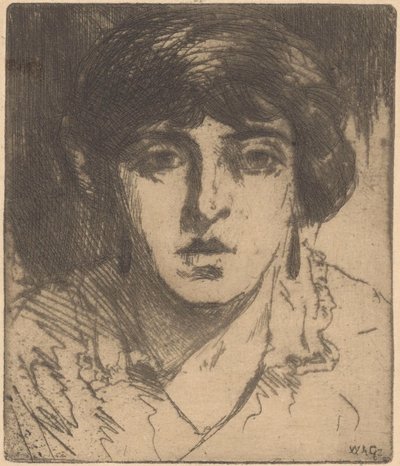 Porträt einer unbekannten Frau von Willem Adrianus Grondhout (signed by artist)