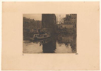 Ansicht der Überführung bei der Montelbaanstoren in Amsterdam von Willem Witsen (signed by artist)