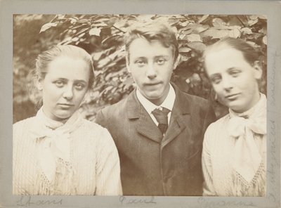 Drillinge Stans, Paul und Peronne Arntzenius von Willem Witsen