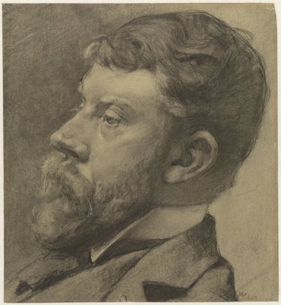 Porträt von George Hendrik Breitner von Willem Witsen
