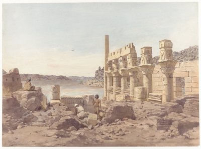 Ansicht der Tempelruinen in Philae bei Assuan von Willem de Famars Testas