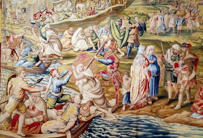Eroberung von Tunis durch Kaiser Karl V.: Gewalt gegen Frauen durch spanische Truppen im Jahr 1535 von Willem de Pannemaker
