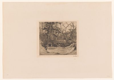 Wald mit Eingang zu einem Schutzbunker von Willem de Zwart (signed by artist)