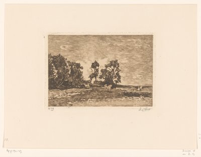 Weide mit Kühen von Willem de Zwart (signed by artist)