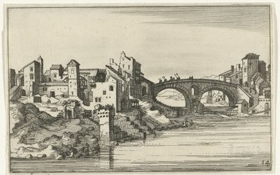 Brücke über den Fluss von Willem van Nieulandt (II)