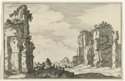 Ruine der Thermen von Caracalla von Willem van Nieulandt (II)
