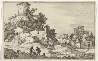 Ruine eines Turms von Willem van Nieulandt (II)