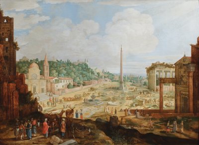 Rom, die Piazza del Popolo von Willem van Nieulandt