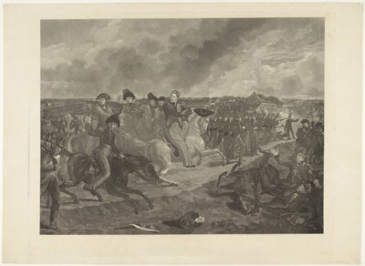 Prinz von Oranien in der Schlacht bei Quatre-Bras, 1815 von Willem van Senus