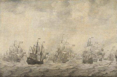 Episode aus der Vier-Tage-Schlacht von Willem van de the Elder Velde
