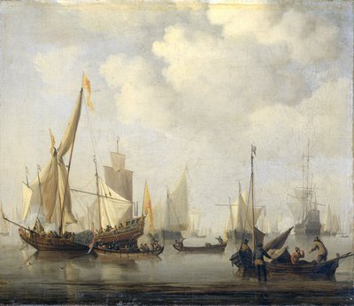 Eine ruhige See von Willem van de the Younger Velde
