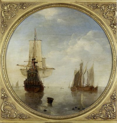 Schiffe vor Anker von Willem van de the Younger Velde