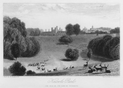 Knowle Park, der Sitz des Earl of Plymouth (Stich) von William (after) Daniell