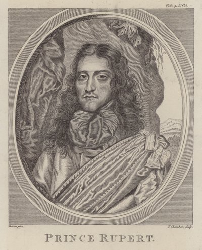 Prinz Rupert vom Rhein, deutscher Soldat im englischen Bürgerkrieg von William (after) Dobson