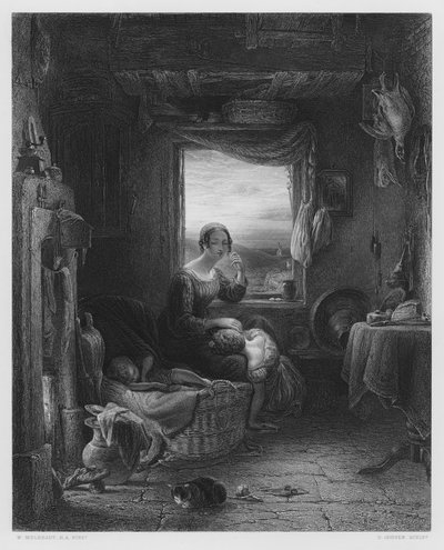 Die Heimkehr, nach dem Bild in der Königlichen Sammlung (Gravur) von William (after) Mulready