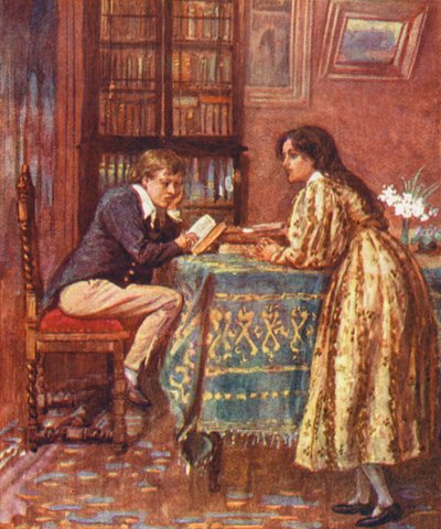Illustration für Die Mühle am Floss von George Eliot von William (after) Rainey