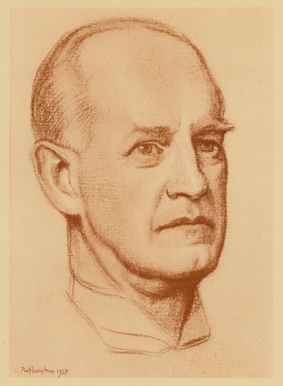 Porträt von John Galsworthy von William (after) Rothenstein
