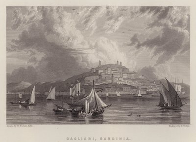 Cagliari, Sardinien von William (after) Westall