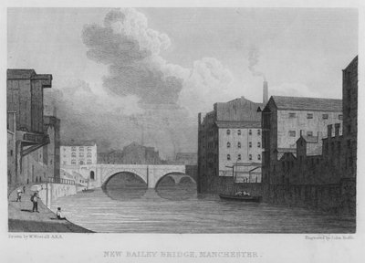 Neue Bailey-Brücke, Manchester von William (after) Westall