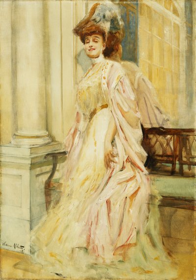 Eine elegante Dame von William Ablett